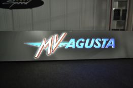 MV AGUSTA ILLUMINATED BACKLIT SIGN