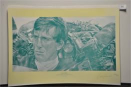 CRAIG WARRICK - JOCHEN RINDT SIGNED PRINT - ORIGIN