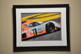 LE MANS LMP CAR 007 PRINT SIGNED H=46CM X W=58CM