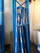 *Two bays of adjustable medium duty racking comprising of six 6 foot shelves and six 4 foot shelves