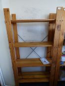 *Pine four tier open book shelf