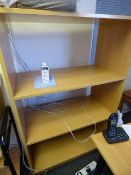 *Three tier open bookshelf in light beach finish