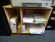 *Printer stand in light beach finish