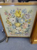 Tapestry fire screen
