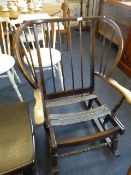 Dark Oak rocking chair frame