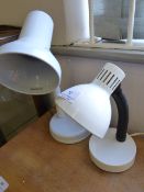 Two desk lamps