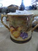 Hand painted loving cup