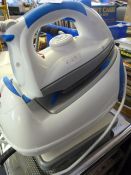 Morphy Richards steam iron and a set of bathroom scales