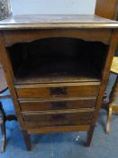 Mahogany music cabinet