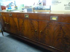 Figured mahogany sideboard