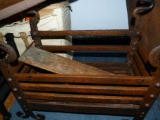 Wrought iron fire grate