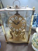 Brass mantel clock