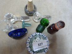 Paper weight, decanter stoppers, medicine bottle, etc
