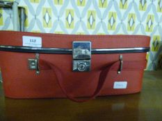 Vintage red suitcase