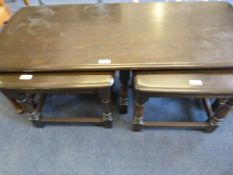 Ercol nest of Oak tables