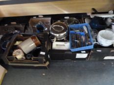 Five boxes of assorted kitchenalia