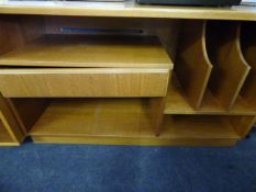 Teak music and home entertainment unit