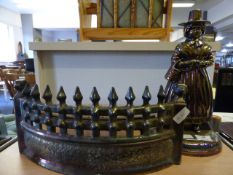 Luster fire front and dutch girl companion set