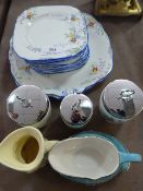 Sutherland cake set, Royal Worcester ware, etc