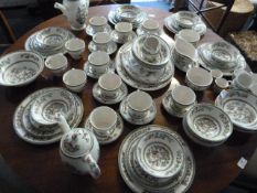 Large quantity of Johnson's Brothers Indian tree dinnerware