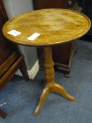 Mahogany wine table with pie crust edge