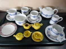 Miniature tea set and dolls tea set