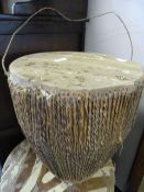 Zebra skin drum