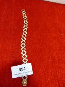 Ladies yellow metal bracelet