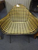 1950s basket weave chair