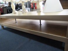 Ikea occasional table in maple finish