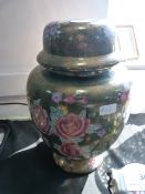 Oriental ginger jar style lamp base