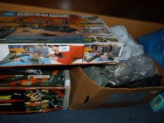 Scale electrics game, matchbox beachhead assault and other children's toys