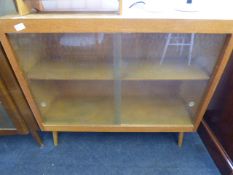 1950's beach cabinet enclosed by frosted glass sliding doors