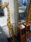 Decorative wood giraffe