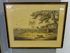 Framed print Partridge shooting