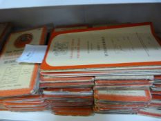 Approximately 100 ordnance survey maps of England and northern Ireland