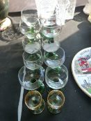 Assorted continental glasses,etc