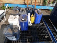 10 by 25 liter of universal tractor oil, hydraulic oil, etc