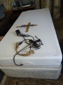 Relaxer ultra single divan bed with built in massager