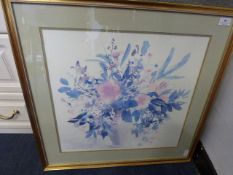 Gilt framed floral print