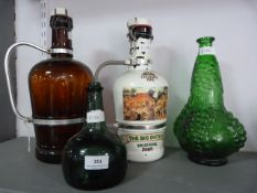 Assorted continental beer bottles, etc