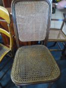 Bedroom chair with Bergere seat and back