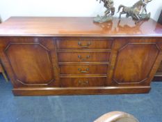 Figured mahogany sideboard