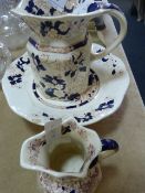 Pair of Masons jugs and a cake plate