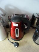 Red Nuo Kettle and Toaster