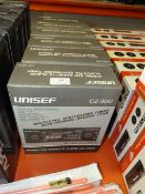 *Six unicef cz300 stereo car cassette player radio