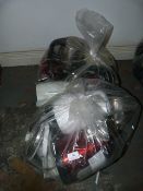 Two bags containing assorted kettles