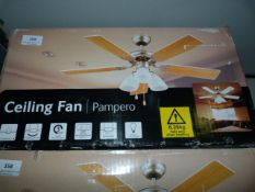 Boxed Pampero ceiling fan