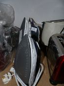 Three Morphie Richards steam irons