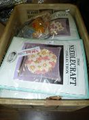 *Box containing a large quantity of the needle craft collection
